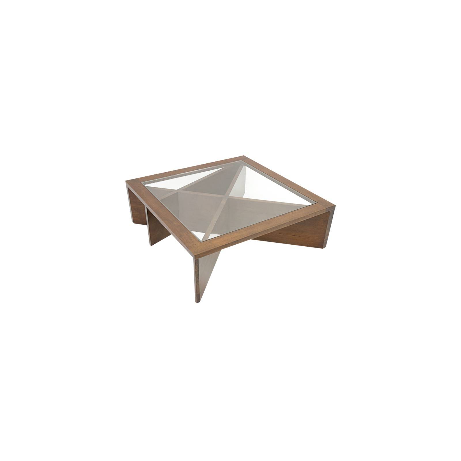 Table basse vitrée au style contemporain Omega 