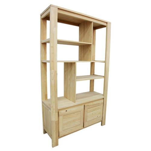 Étagère Bois Massif Clair Oméga - Contemporain