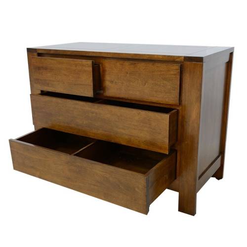 Commode Avec Tiroirs Bois Massif Fjord - Contemporain
