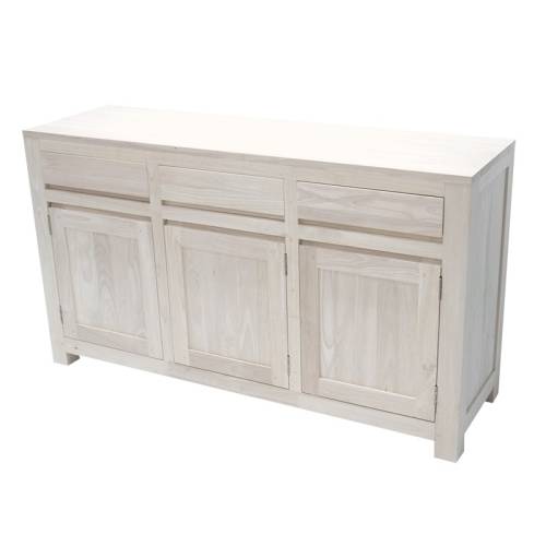 Buffet Bas Bois Massif Fjord - Contemporain