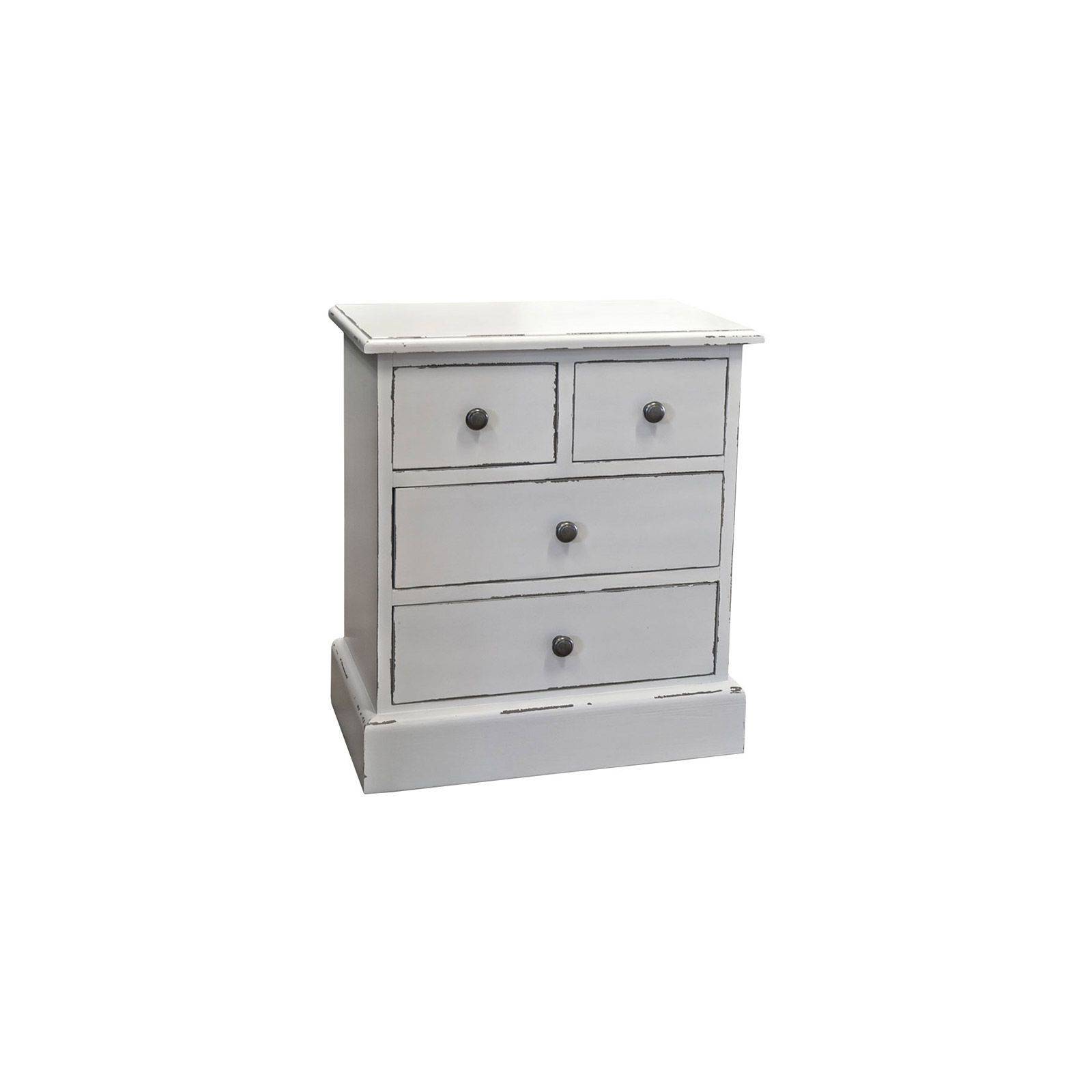 Chevet 4 tiroirs Riviera Pin ou Chêne massif : Mobilier personnalisable