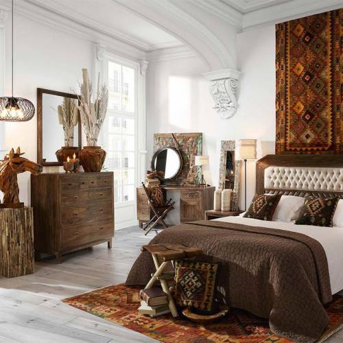 Ambiance africaine avec le mobilier en bois exotique Terranova