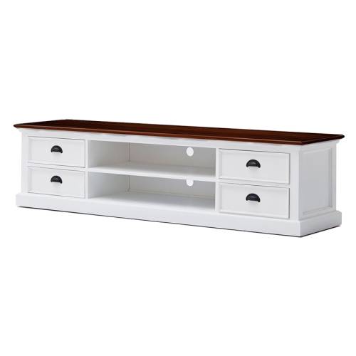 Meuble TV Torini Mahagoni Acajou - Classique chic
