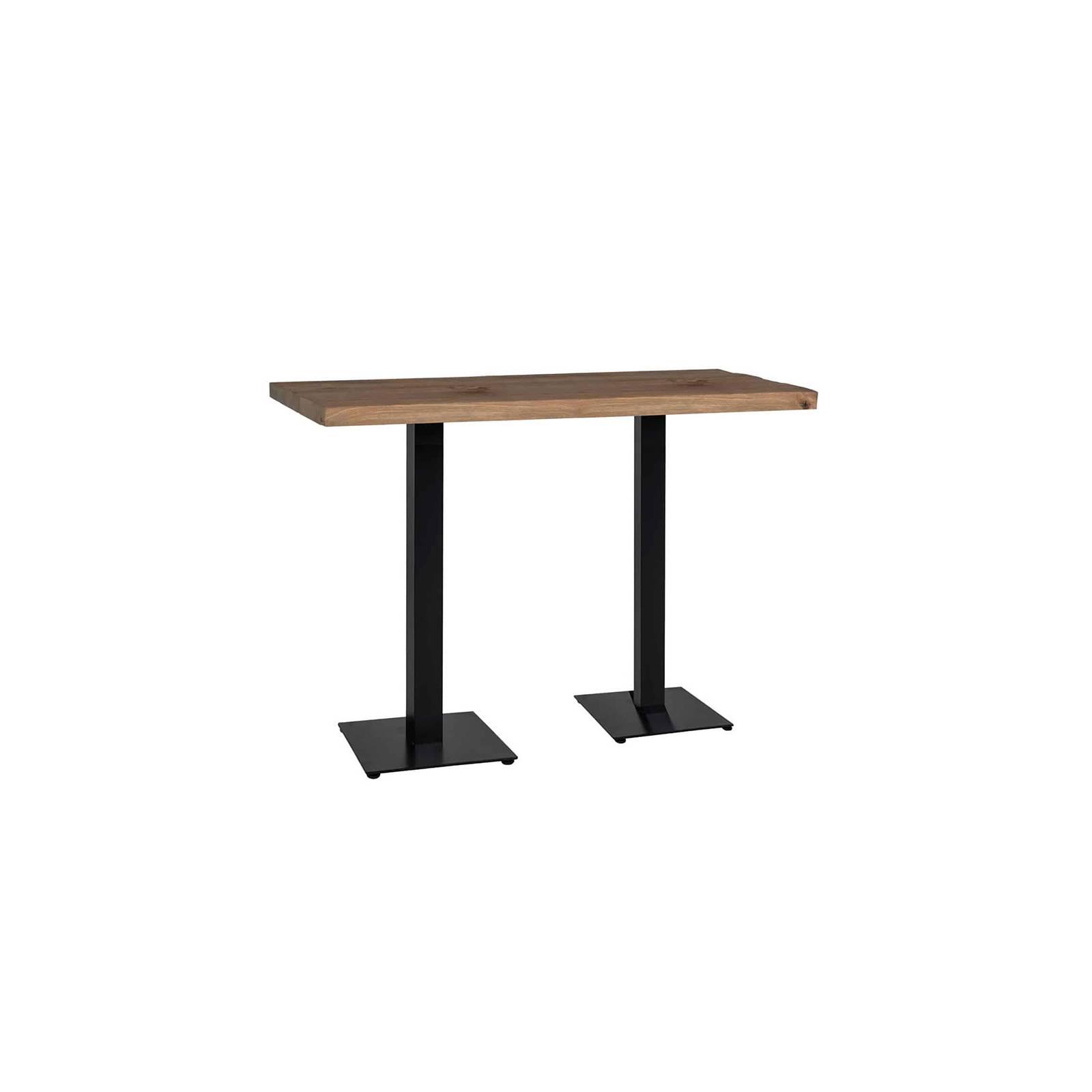 Table de bar rectangulaire Chêne Victoria - achat table style industriel