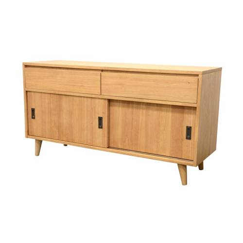 Buffet Bas 2 Portes Bois Massif Bergen - Vintage