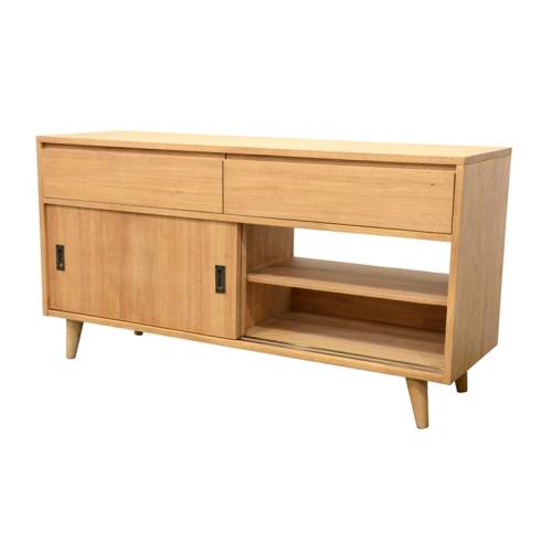 Buffet Bas 2 Portes Bois Massif Bergen - Vintage