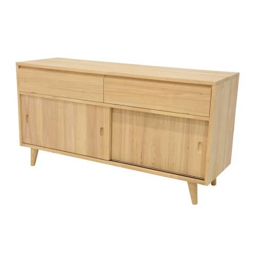 Buffet Bas 2 Portes Bois Massif Bergen - Vintage
