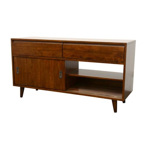 Buffet Bas 2 Portes Bois Massif Bergen - Vintage