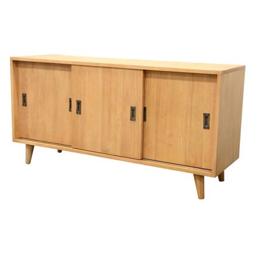 Buffet Bas 3 Portes Vintage Bois Massif Bergen - Vintage