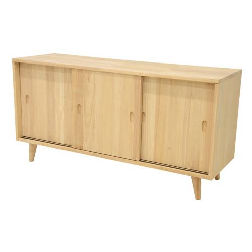 Buffet Bas 3 Portes Vintage Bois Massif Bergen - Vintage