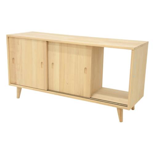 Buffet Bas 3 Portes Vintage Bois Massif Bergen - Vintage