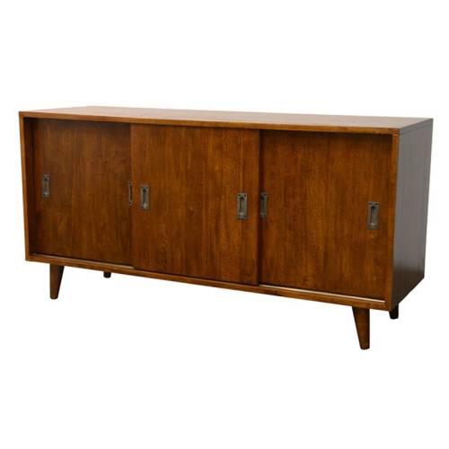 Buffet Bas 3 Portes Vintage Bois Massif Bergen - Vintage