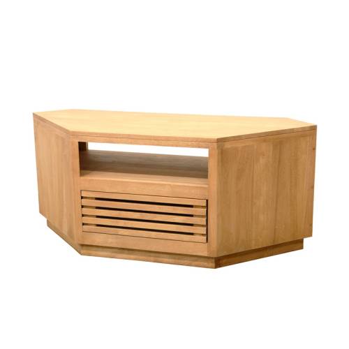 Meuble TV D'angle Bois Massif Miami - Contemporain