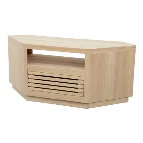 Meuble TV D'angle Bois Massif Miami - Contemporain