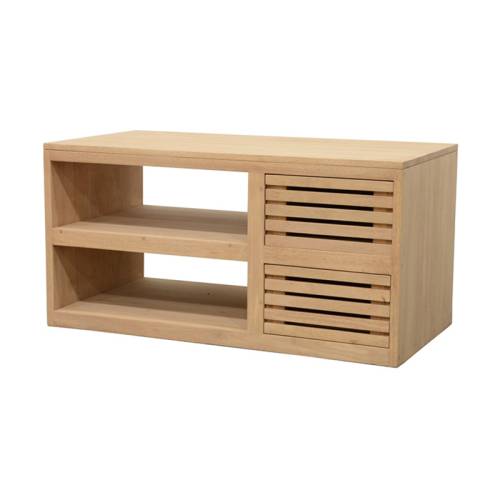 Petit Meuble TV Bois Massif Miami - Contemporain
