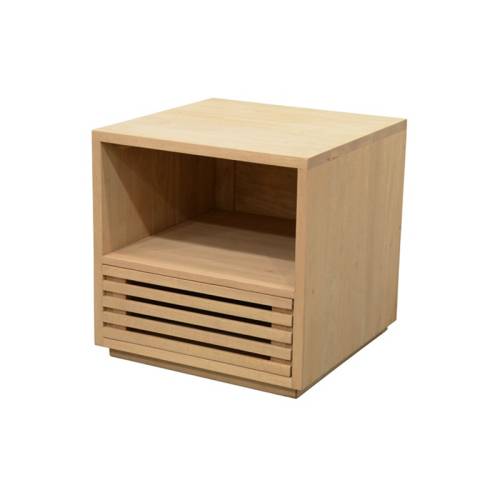 Table de Chevet Design Bois Massif Miami - Contemporain