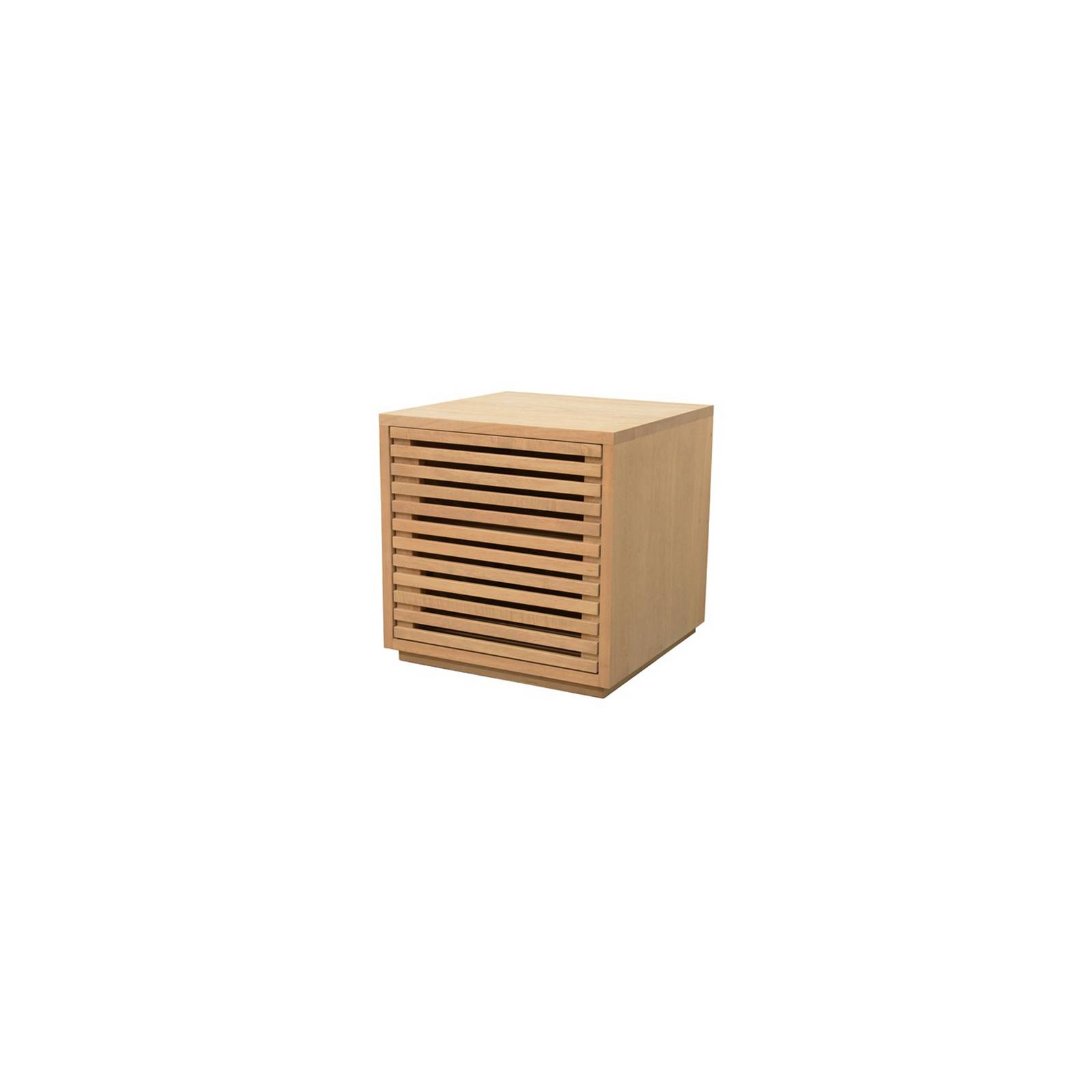 Chevet design en bois massif Miami Hévéa 
