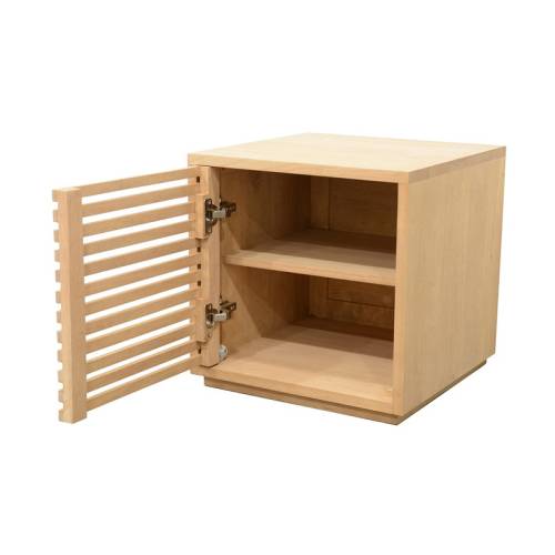 Table de Chevet en Bois Massif Miami - Contemporain