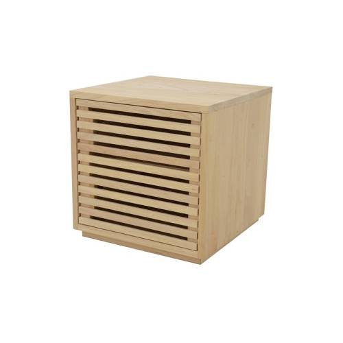 Table de Chevet en Bois Massif Miami - Contemporain