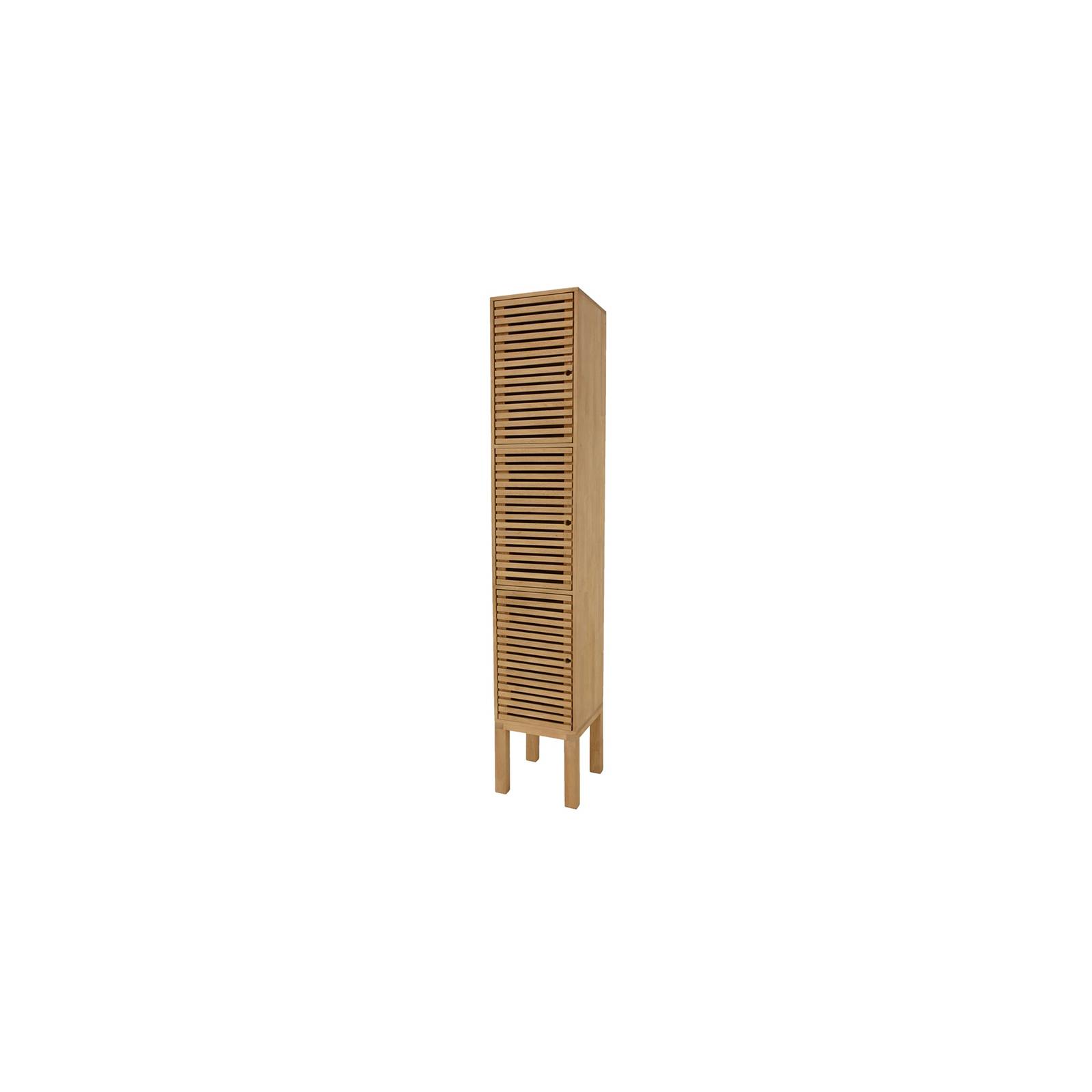 Colonne de salle de bain en bois exotique Miami Hévéa