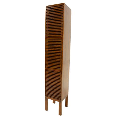 Colonne Étagère Salle de Bain Bois Massif Miami - Contemporain