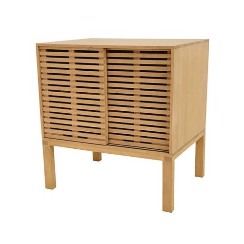 Meuble Sous Vasque Avec Portes Bois Massif Miami - Contemporain