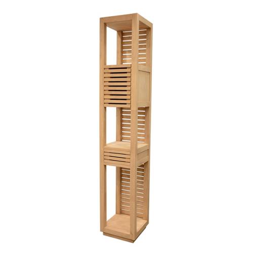Colonne Salle de Bain Design Bois Massif Miami - Contemporain