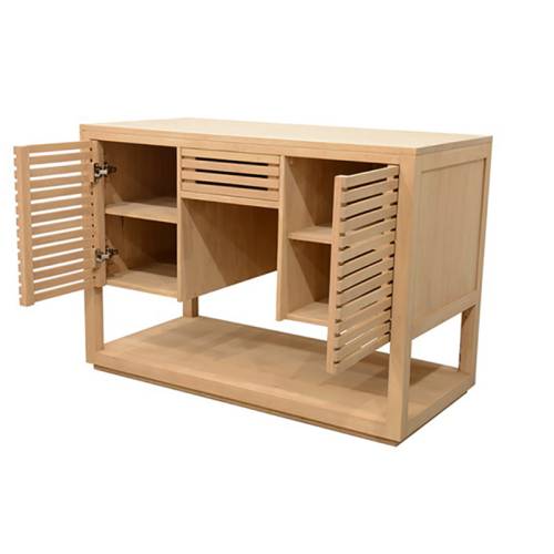 Meuble Sous Vasque Design Bois Massif Miami - Contemporain