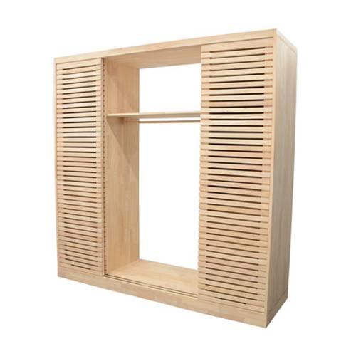 Armoire Penderie Bois Massif Miami - Contemporain