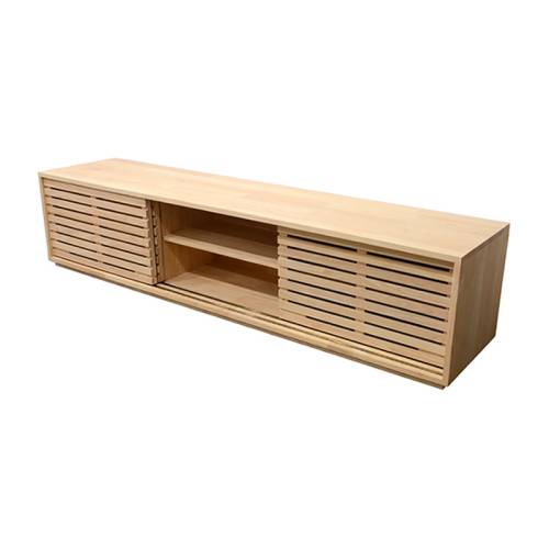 Meuble TV 200 CM Bois Massif Miami - Contemporain