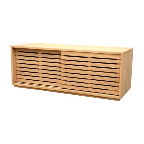 Meuble TV 120 CM Bois Massif Miami - Contemporain