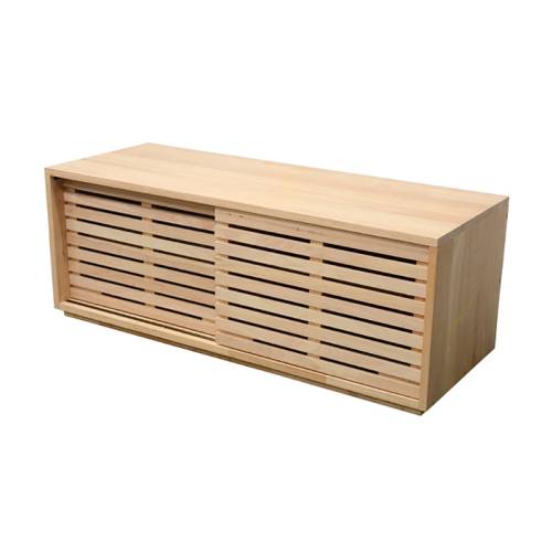 Meuble TV 120 CM Bois Massif Miami - Contemporain