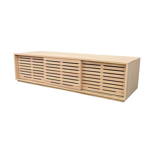 Meuble TV 180 CM Bois Massif Miami - Contemporain