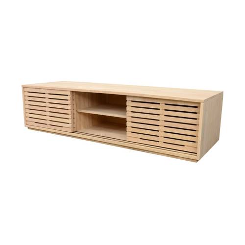 Meuble TV 180 CM Bois Massif Miami - Contemporain