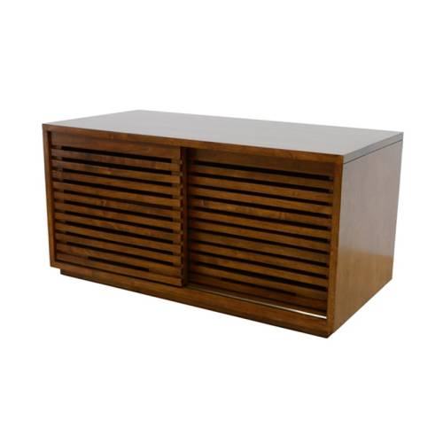 Meuble TV Bas 90 CM Bois Massif Miami - Contemporain