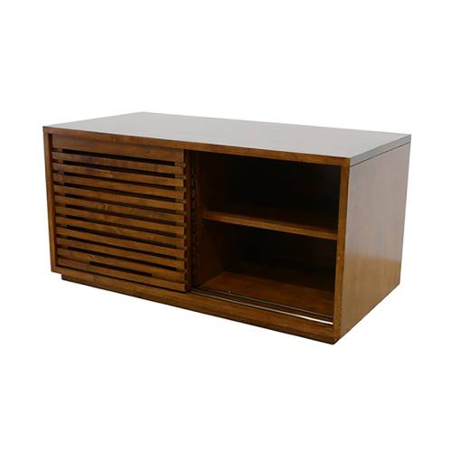 Meuble TV Bas 90 CM Bois Massif Miami - Contemporain