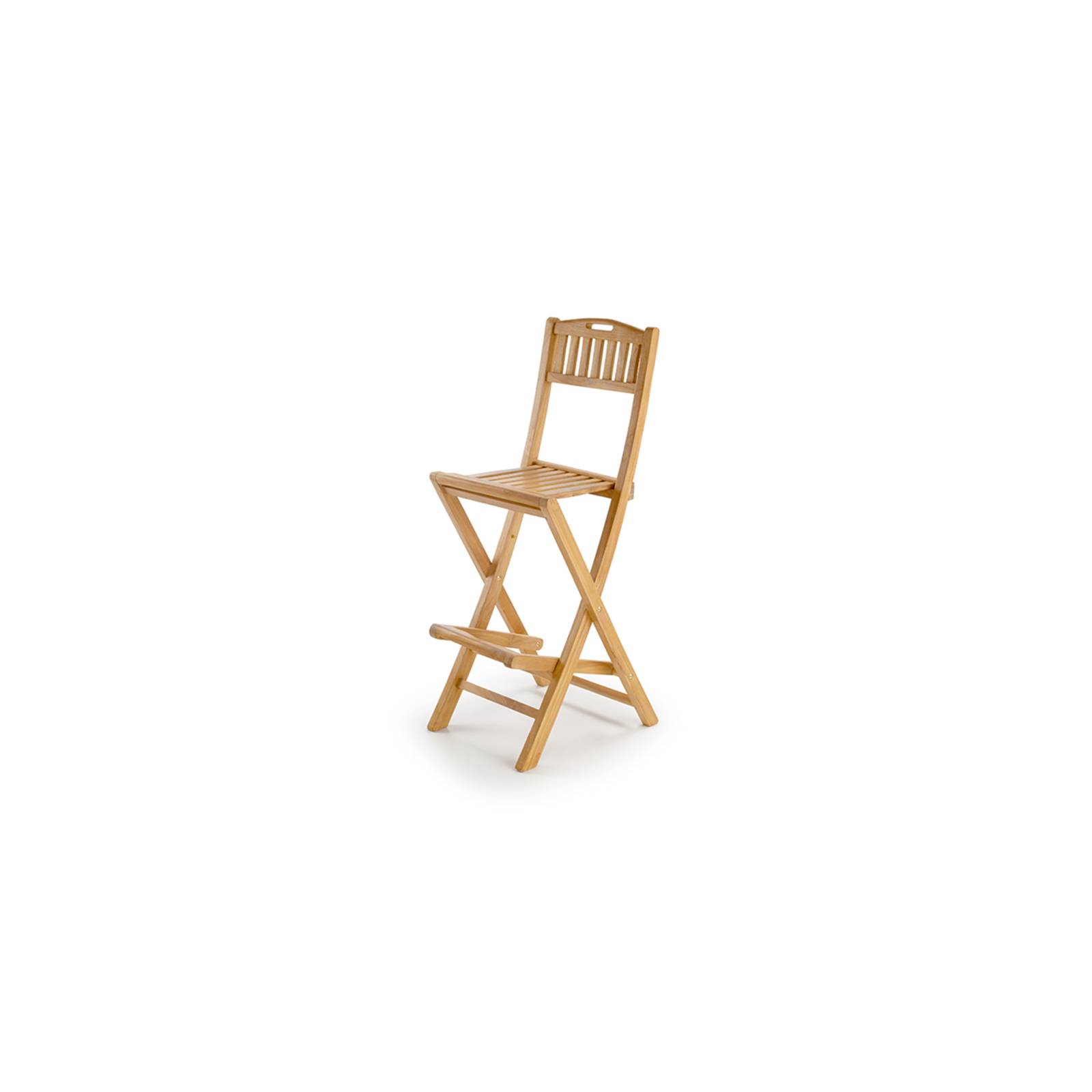 Chaise de bar de jardin pliante en teck Greenwood