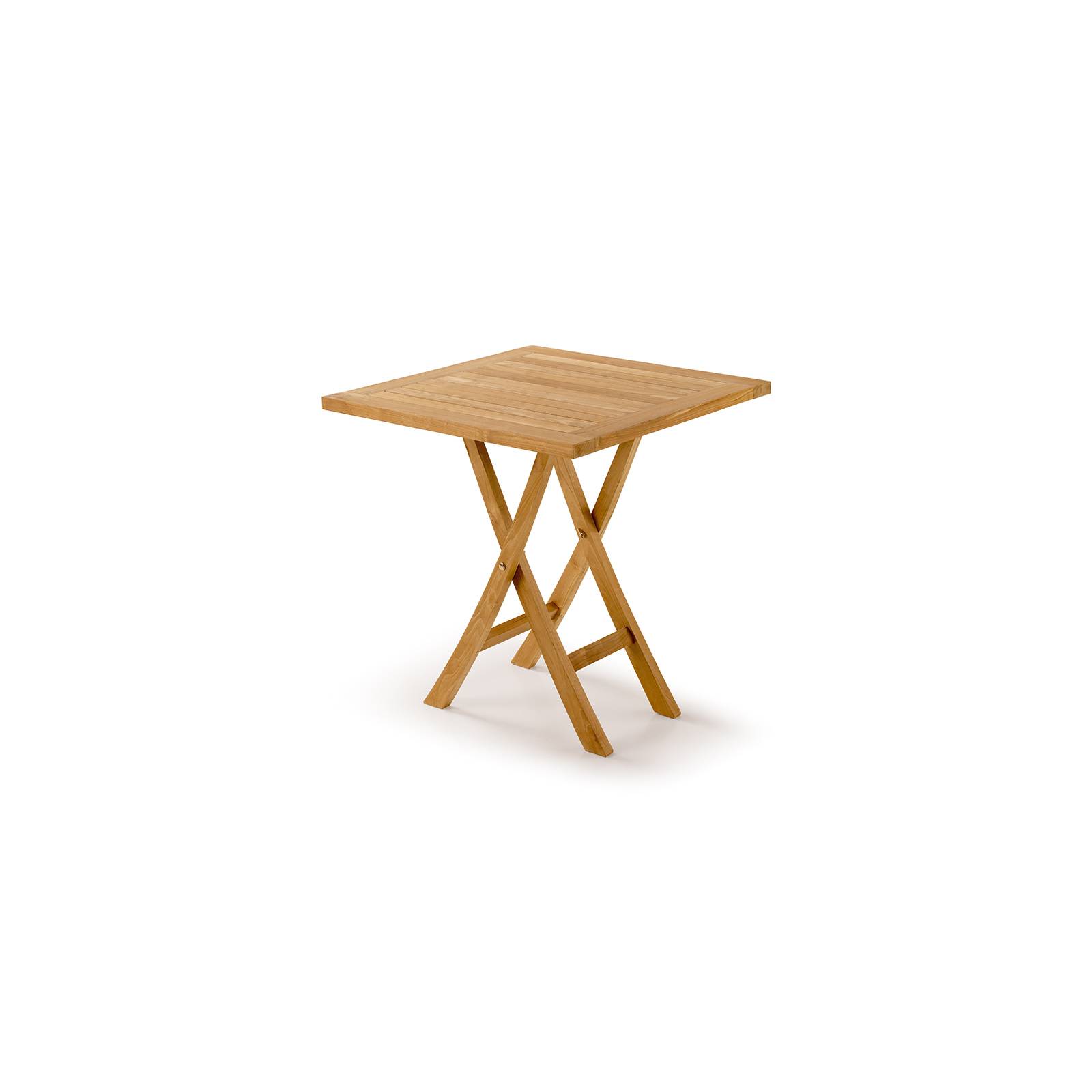 Table de jardin carré pliante en teck Greenwood