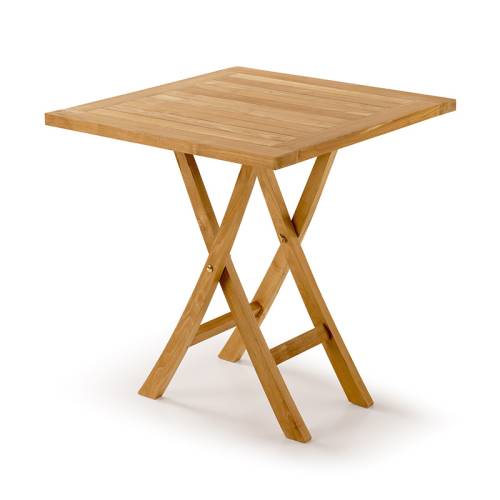 Table de jardin carré pliante en teck Greenwood