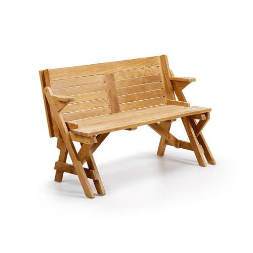 Banc de jardin convertible en table Greenwood Teck