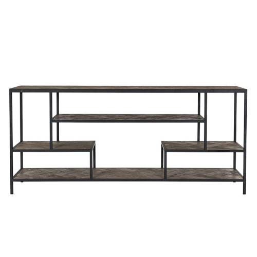 Grande console | Chêne Chevron - Industriel