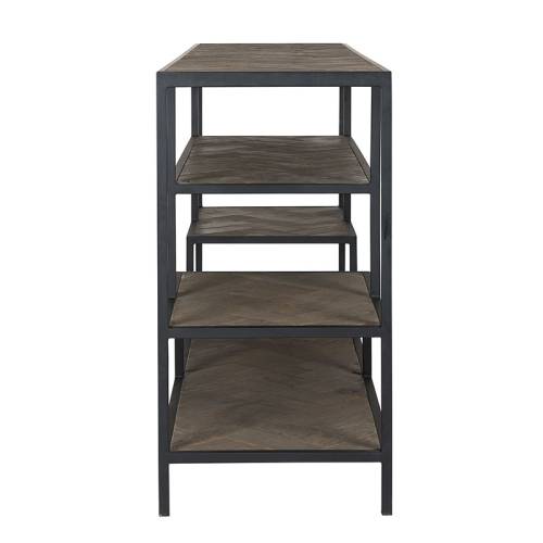 Grande console | Chêne Chevron - Industriel