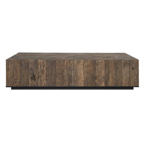 Table basse rectangulaire au style industriel