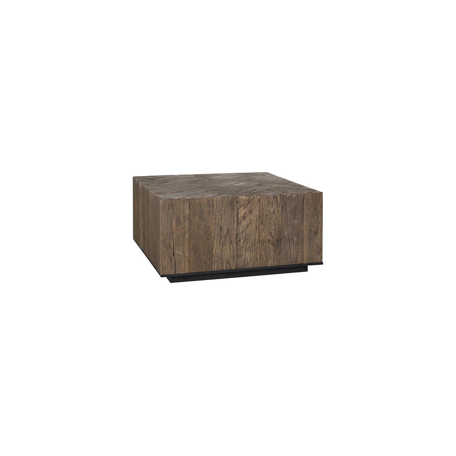 Table basse carrée Chevron en chêne massif