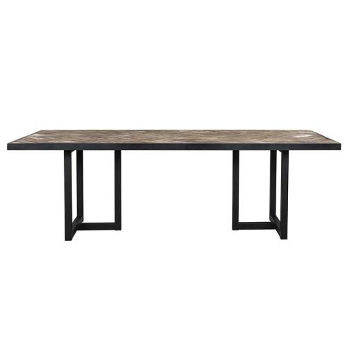 Table de salle au style industriel Chevron