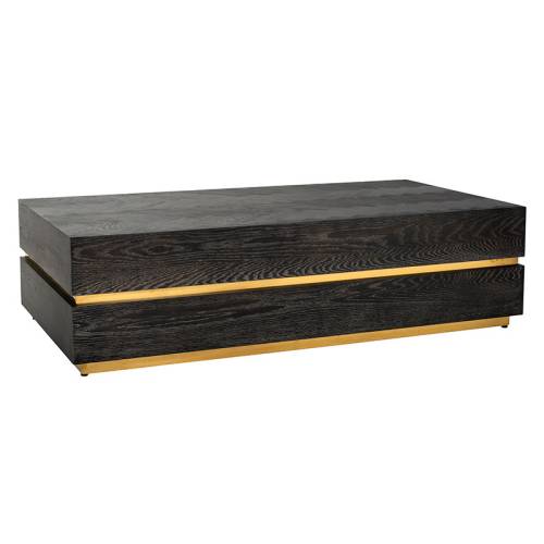 Table basse rectangulaire tendance | Chêne Las Vegas - Industriel