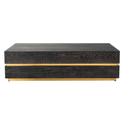 Table basse rectangulaire tendance | Chêne Las Vegas - Industriel