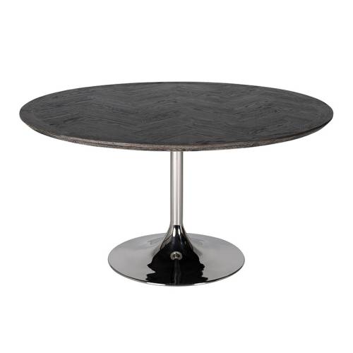 Table de repas ronde | Chêne New York - Industriel