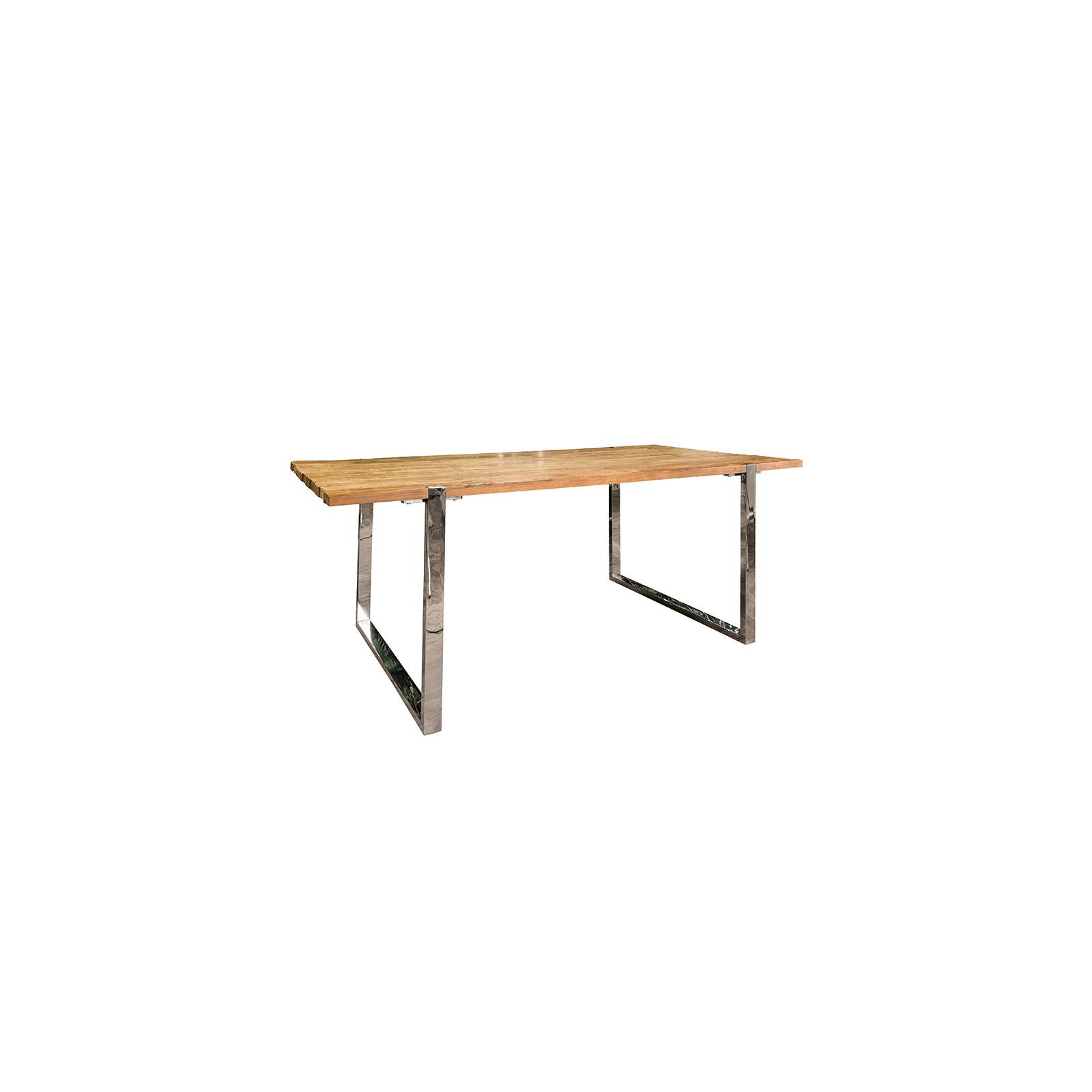 Table industrielle en bois et métal Hampton