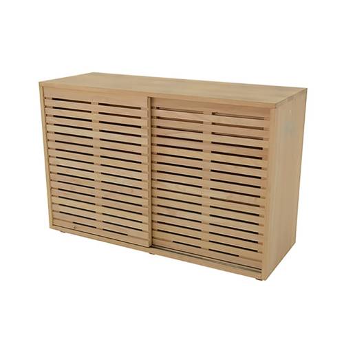 Buffet Bas 120 CM Miam Bois Massif Miami - Contemporain